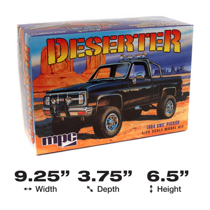 MPC 1984 GMC Pickup 1:25 Scale Model Kit (Black Version)