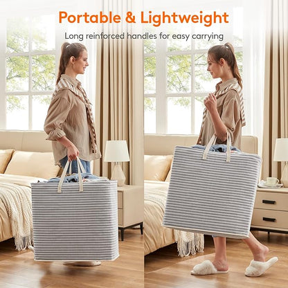 Lifewit 2 Pack Laundry Hamper Large Collapsible Laundry Baskets, Freestanding