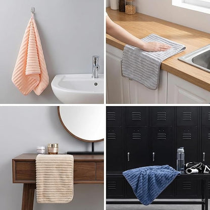 4PCS Microfiber Hand Towels for Bathroom Christmas Decorations Quick Dry Small