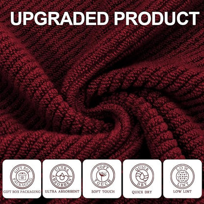VOOVA & MOVAS Burgundy Towel Set