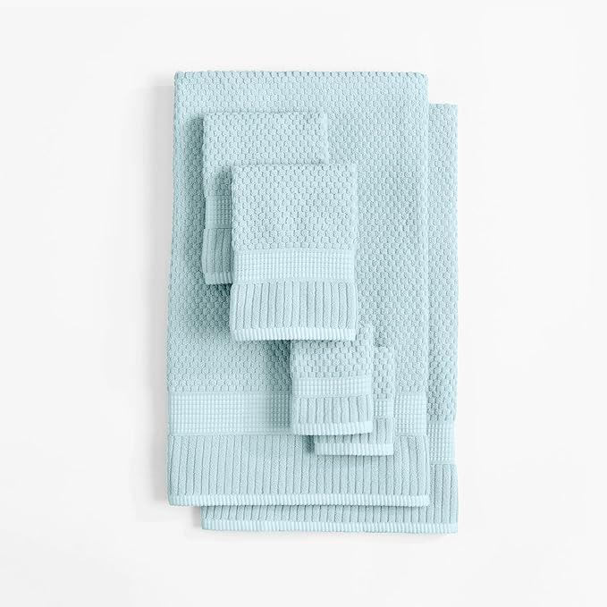 NY Loft 100% Cotton Towel Set 6 Piece | Super Soft & Absorbent Quick-Dry 2 Bath