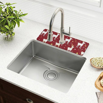 Kitchen Sink Splash Guard 2 PCS 30 Inch Sink Faucet Mat Splash Guard