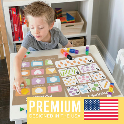 Hadley Designs Spanish Posters for Classroom - 12 Bilingual Educational Posters for Spanish Classroom Decorations Must Haves, Calendario y Alfabeto en Español Para la Pared, Kraft Teacher Supplies
