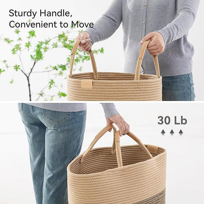 95L Striped Laundry Hamper