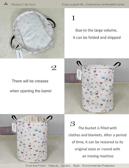 Round waterproof laundry basket, laundry Hampers