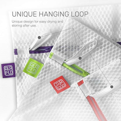 Mesh Laundry Bags for Delicates – 3 Medium Durable Net