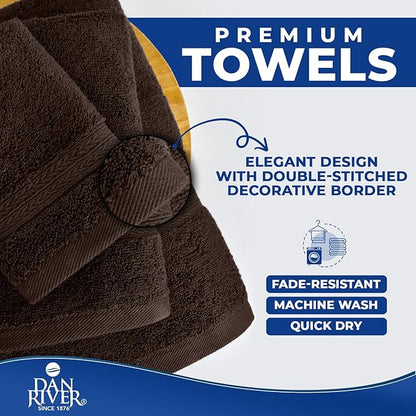 DAN RIVER 8 PC Luxury Bath Towels