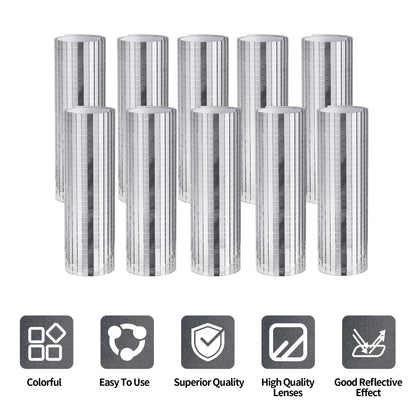 18000 PCS Silver Mini Square Disco Tiles, 5 x 5 mm Self-Adhesive Mirror Mosaic Tiles，Glass Mosaic Stickers for Vases, Cups, Home Decoration