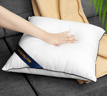 Utopia Bedding Throw Pillow Inserts (Pack of 4, White), 20 x 20 Inches Decorative Indoor Pillows for Sofa, Bed, Couch, Cushion Sham Stuffer