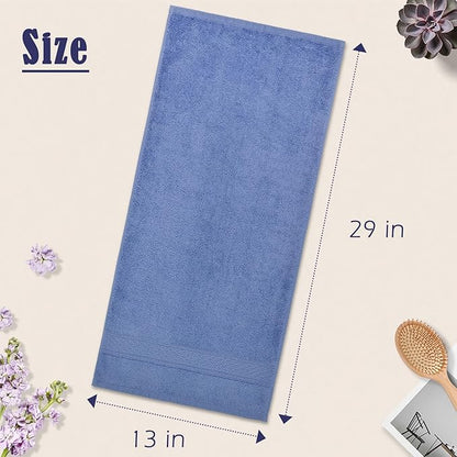 Cleanbear Cotton Hand Towel Set 6-Pack Ultra Soft Hand Towels