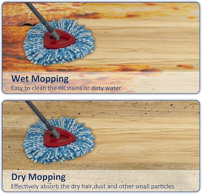 2 Pack Mop Head Replacement Compatiable
