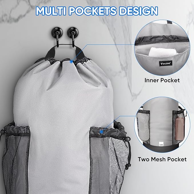BALEINE 150L Laundry Bag Backpack, 900D Oxford Fabric Large Travel Laundry Bags