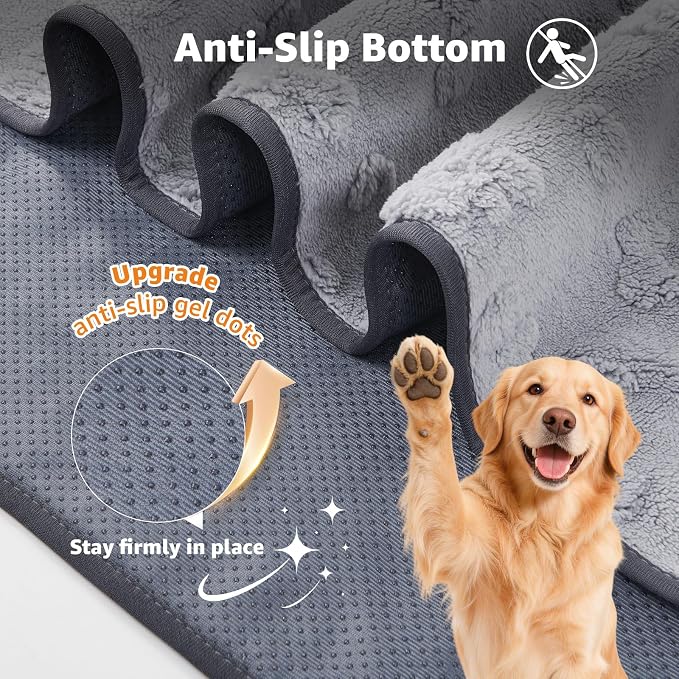 LOOBANI Washable Puppy Pads 18"x24", 4 Packs Fast Absorbent Washable Pee Pads for Dogs, Non-Slip & Waterproof Pet Whelping Pads, Reusable Dog Mat for Floor Crate, Bed, Incontinence, Housebreak