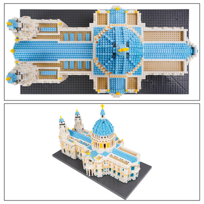 Geniteen Building Blocks Set, St Paul's Cathedral Model Building Kit 7038 PCS Architecture Collection Micro Mini Blocks