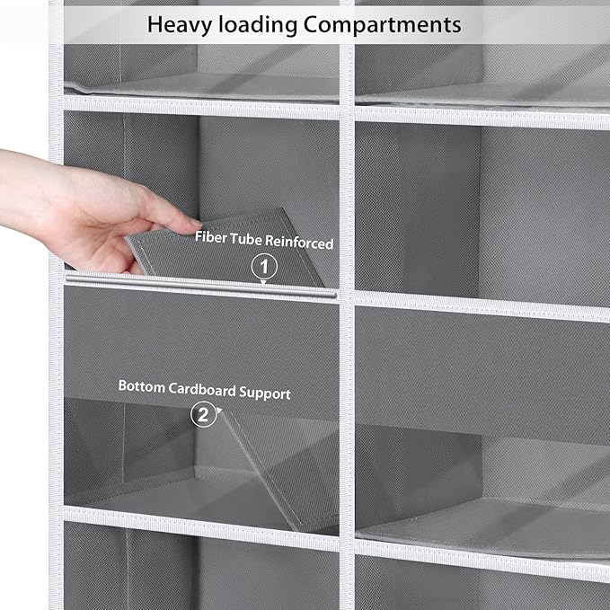 Univivi 6-Shelf Over Door Hanging Organizer Fabric Door Organizer