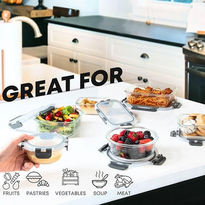 Razab 30 PC Glass Food Storage Containers