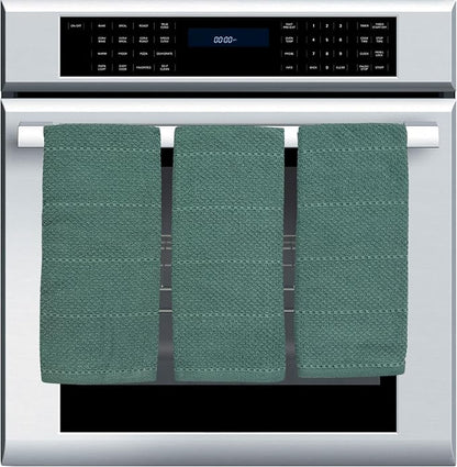 Serafina Home Dark Emerald Green Kitchen Hand Dish Towels: Oversized 28" x 18"
