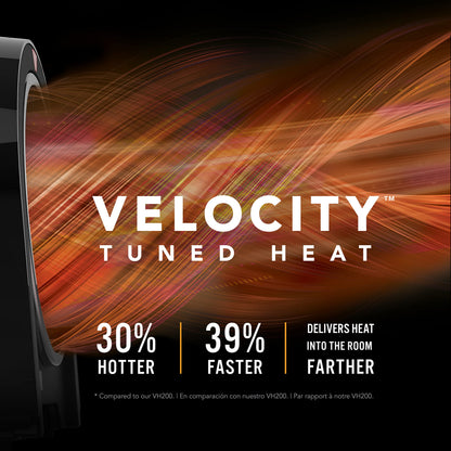Vornado Velocity 5R (2025) Whole Room Space Heater with Remote, LED Touch Controls, Digital Thermostat, Locking Controls, 1-12 Hour Timer, Automatic Climate Control, Powerful Heater for Bedroom, Black