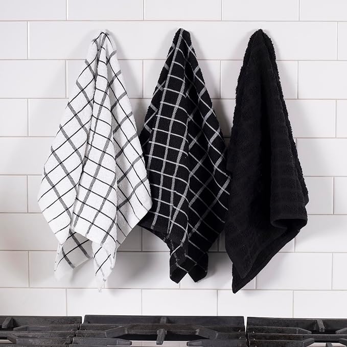Ritz Premium 100% Cotton Terry Check Kitchen Dish Towels