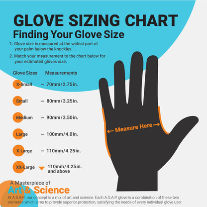 ASAP Thick Black Nitrile Gloves Disposable Latex Free - 6 Mil, Powder Free, Food Safe, Kitchen & Mechanic Gloves - Durable Rubber Cleaning Supplies (Small, 100 Count)