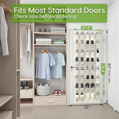 Unjumbly Over the Door Shoe Organizer