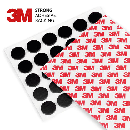 Magnetic Dots 120pcs - Round Magnets with Adhesive Backing, Circle Size Diameter 0.8’” x 0.08” on 4 Tape Sheets, with 3M Strong Adhesive Backing. Perfect for DIY, Art Projects, Industrial & Fridge