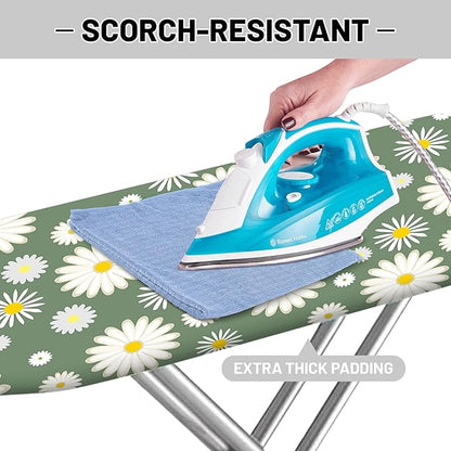 Extra Thick Ironing Board Cover and Pad, 15x54 Ironing Board Cover, Resist