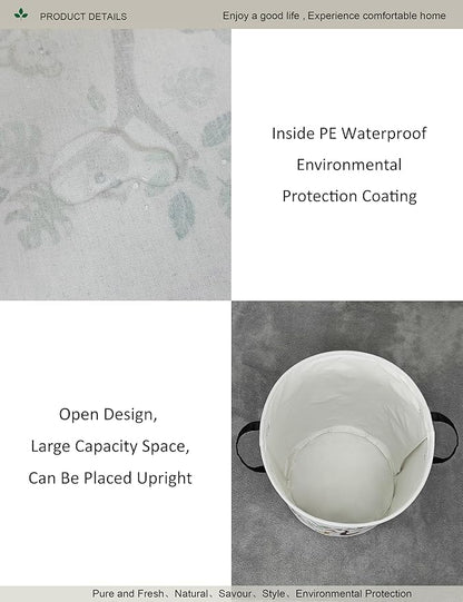 Round waterproof laundry basket, foldable storage basket, laundry Hampers