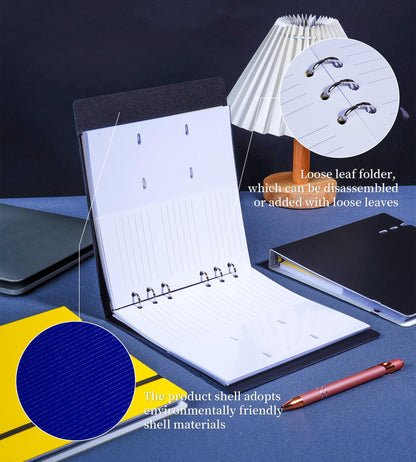 XMLINPER Business Card Holder Organizer, Can be Noted as a Business Card Book Binder Management Book with 168 Card Slots (Royal blue)