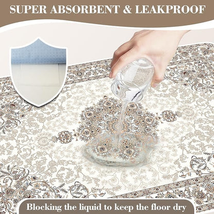 Dogcator Washable Pee Pads for Dogs, Reusable Dog Training Pads. 54''x72'' Super Absorbent Dog Rugs, Non-Slip and Leakproof Pee Mat for Dogs, Large Whelping Pads for Crates and Floors