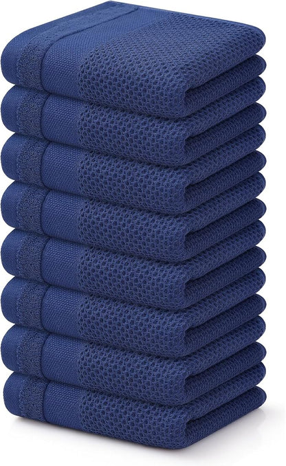 Homaxy 100% Cotton Waffle Weave Kitchen Towels, 13 x 28 Inches Super Absorbent