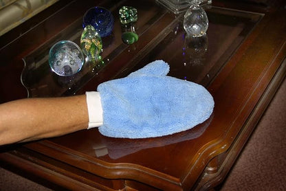 Eurow Microfiber Terry Weave Dusting & Polishing Mitt, Scratch-Free, Ultra-Soft