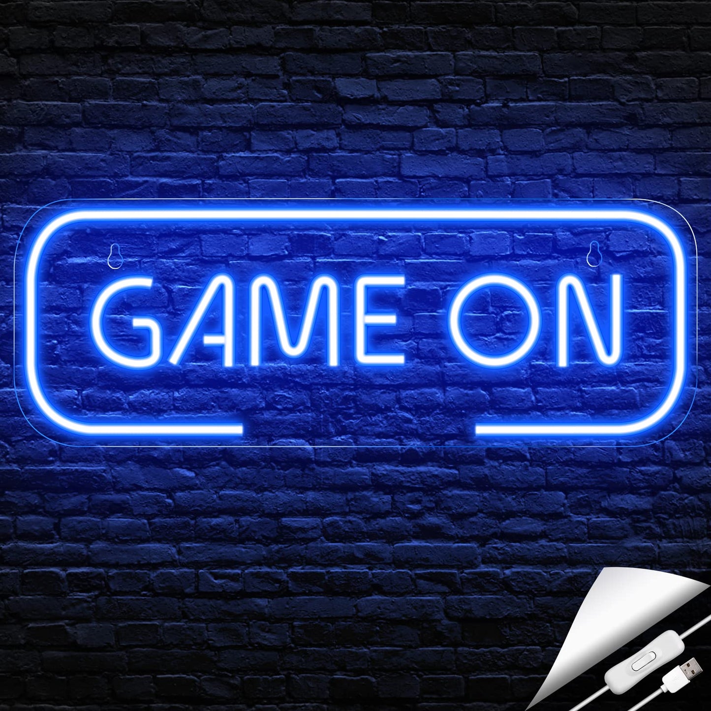 Kavaas Gamer Neon Sign, Game Controller LED Sign for Gaming Room Decor - Game Neon Sign for Teen Boy Room Decor - Best Gamer Gifts for Boys, Kids