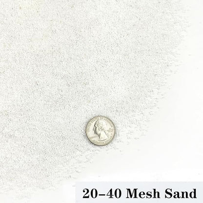 YISZM Aquarium Sand, 5lbs White Fish Tank Sand, Aquarium Gravel Substrate for Aquascaping, Vivariums, Terrariums, Plants and Crafts