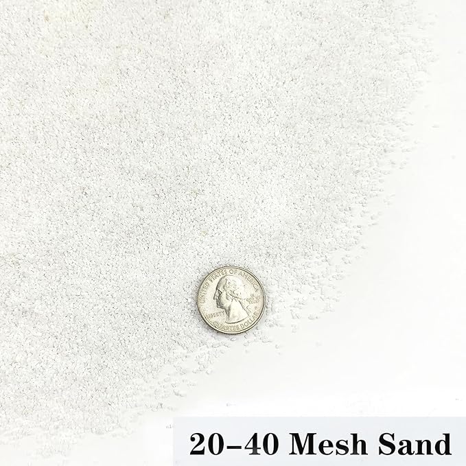 YISZM Aquarium Sand, 2lbs White Fish Tank Sand, Aquarium Gravel Substrate for Aquascaping, Vivariums, Terrariums, Plants and Crafts