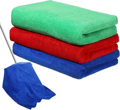 Newwiee 3 Pcs Extra Large Microfiber Cleaning Cloth 30" x 20" Washable Reusable
