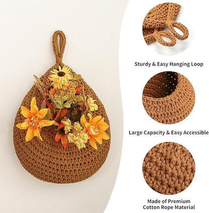Boho Wall Hanging Fruit Baskets