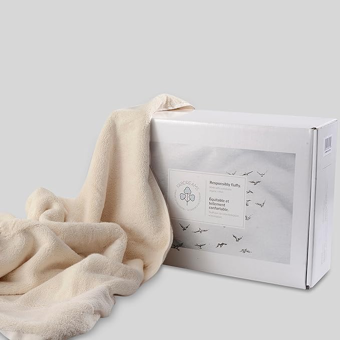Fabdreams 100% Organic Cotton Bath Sheet Set of 2 700 GSM Oversized Towels