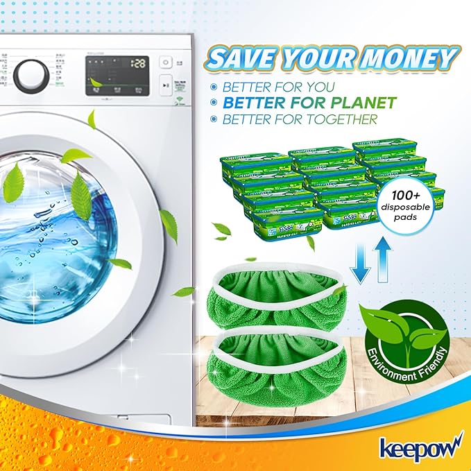 KEEPOW Reusable Wet Pads Refills Compatible