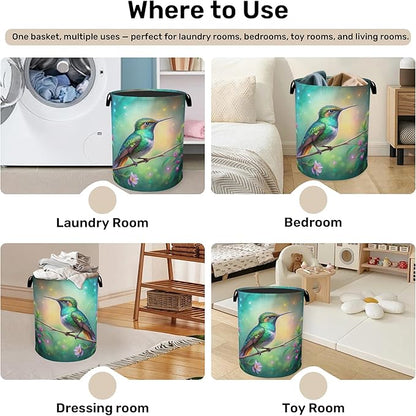 Hummingbird Laundry Basket