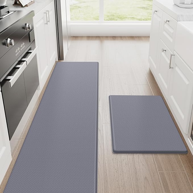 StepRite Kitchen Mats, Kitchen Rugs Sets of 2, Cushioned Anti Fatigue Kitchen