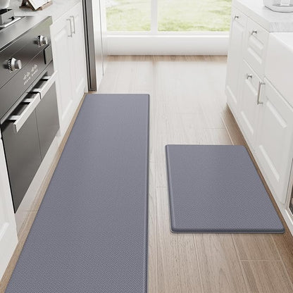 StepRite Kitchen Mats, Kitchen Rugs Sets of 2, Cushioned Anti Fatigue Kitchen