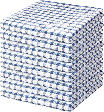 Nialnant 8 Pcs Kitchen Dish Rags, 100% Cotton Kitchen Towels Soft Absorbent