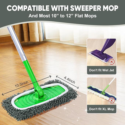 6-Pack Reusable Microfiber Mop Pads Compatible