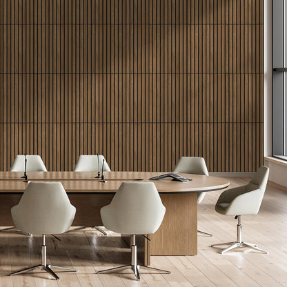 Acoustic Wall Panels 24 Pack, Covers 32 Sq Ft - 16"x12"x0.4" Self-Adhesive Walnut Soundproof Panels for Home Studio & Professional Office