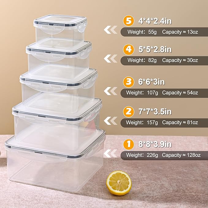 5pc Food Storage Containers