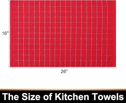 Mordimy 100% Cotton Terry Cloth Kitchen Towels, Super Soft and Absorbent Dish