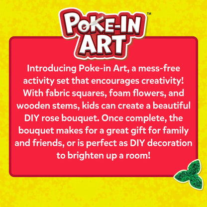 Skillmatics Poke-in Art - Rose Bouquet, Mess-Free Fun for Kids, DIY Wood Craft Kits, Creative Activity, Gifts for Girls & Boys Ages 4, 5, 6, 7, 8, 9, 10, 11, 12