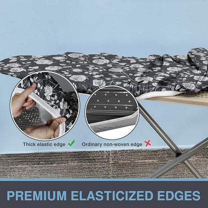Ironing Board Cover and Pad, Standard Size 15x54, Thick Padding, Elastic Edge