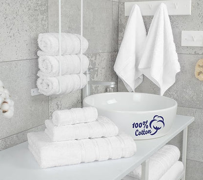American Soft Linen Luxury 6 Piece Towel Set, 2 Bath Towels 2 Hand Towel 2